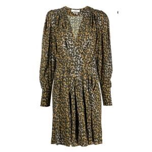 MARANT ÉTOILE Floral-Print Wrap Dress NWT Size 42 / USA XL